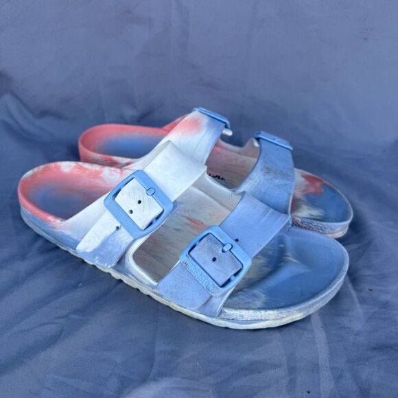 Birkenstock Shoes - Women’s 7-7.5 EU 38 Birkenstock Arizona Essentials EVA Sandal Marble Tie Dye